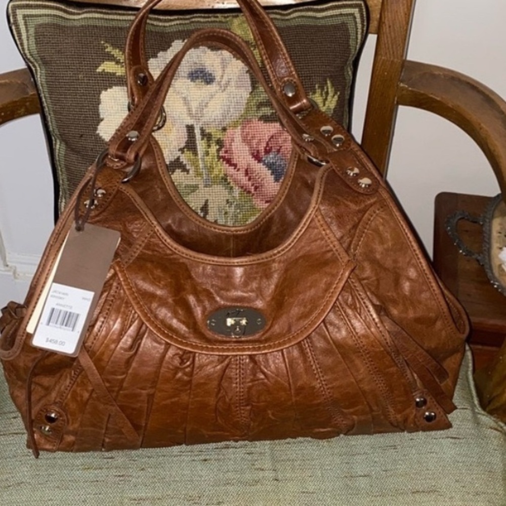 Junior Drake Whiskey Leather Shoulder Bag